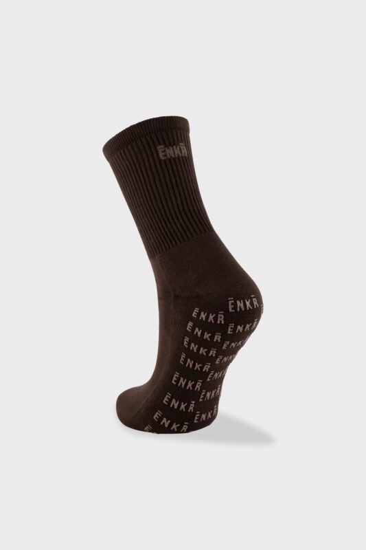 Chaussettes de pilates marron ENKR